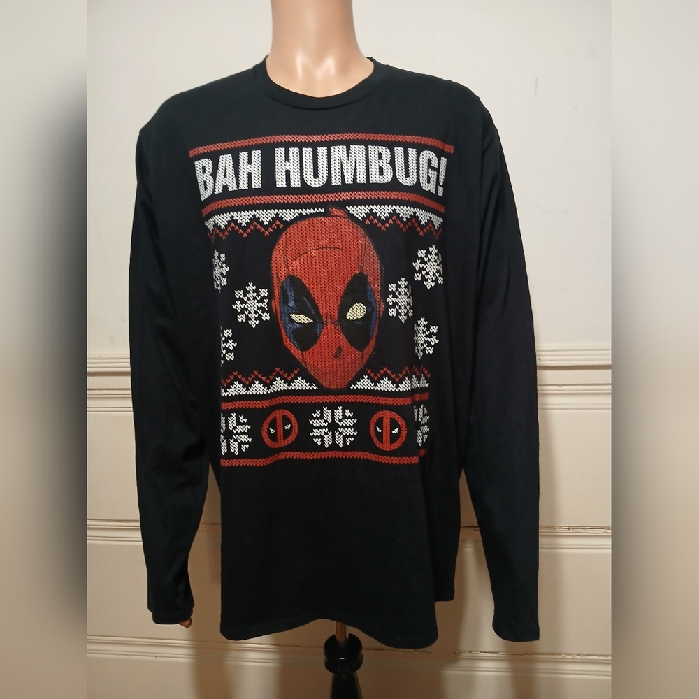 DeadPool Christmas Long Sleeve shirt 2X
